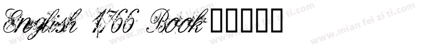 English 1766 Book字体转换